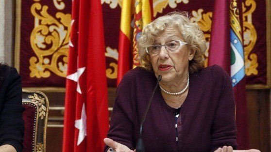 Manuela Carmena, en una imagen de archivo cuando era alcaldesa de Madrid.