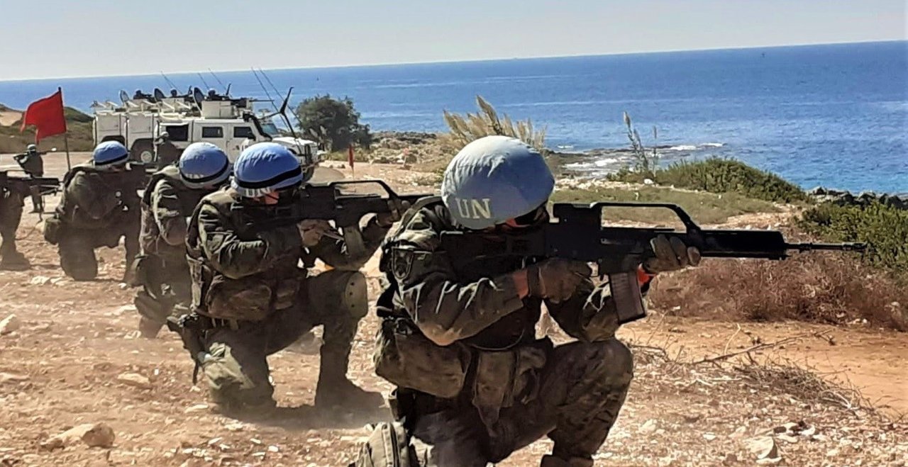 Militares españoles en la misión de la ONU en Líbano.