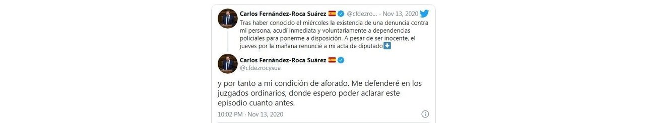 Tweet de Carlos Fernández-Roca