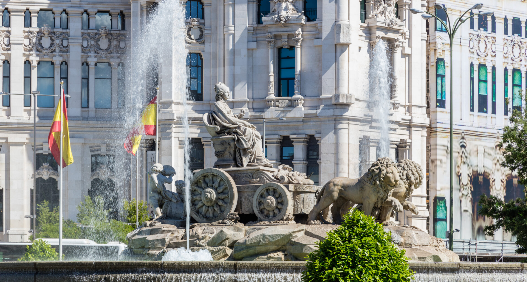 Fuente de Cibeles, en Madrid.