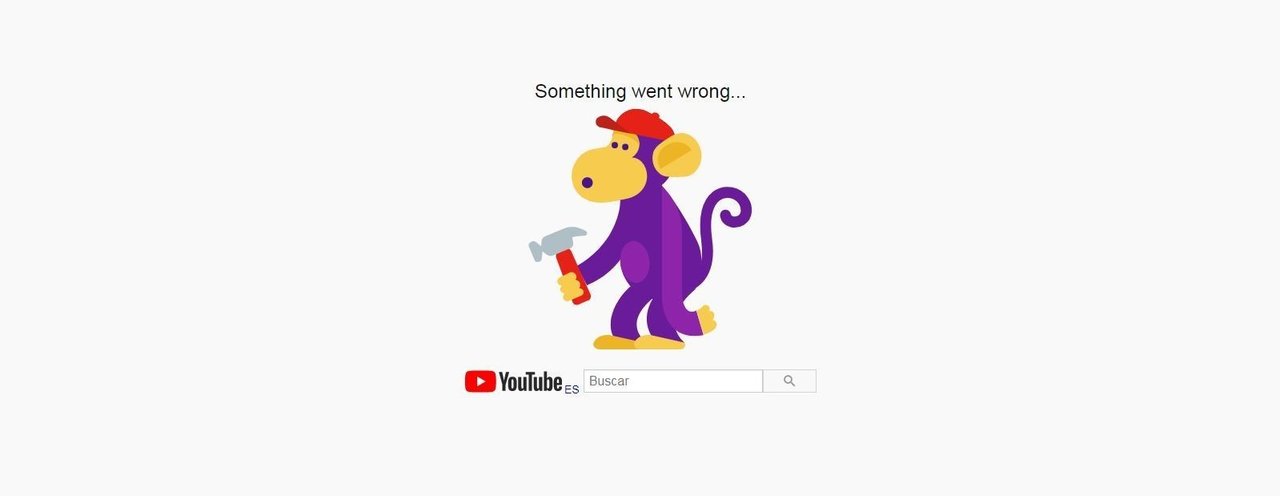 El servicio de Youtube se ha caído