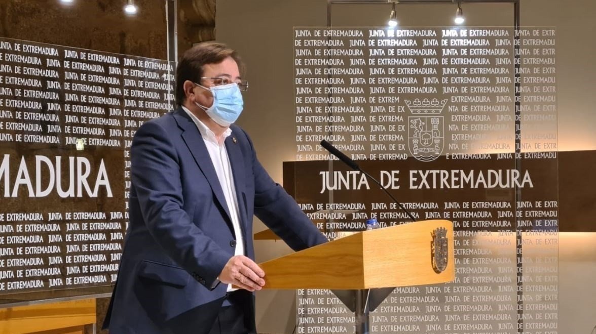 Fernández Vara comparece en una rueda de prensa / EP