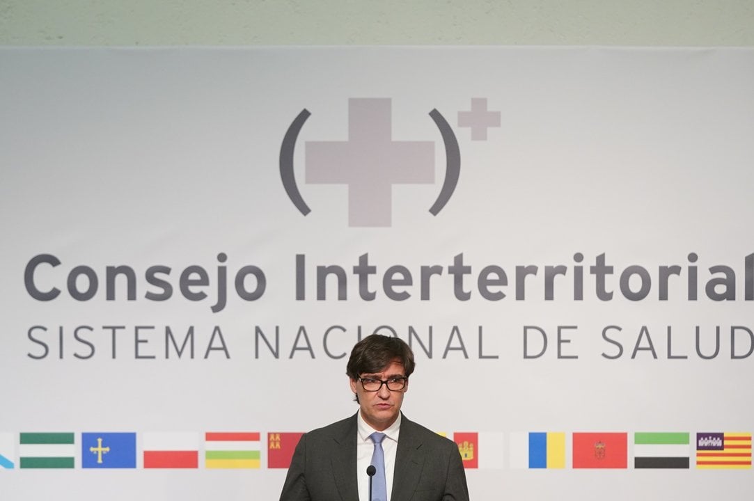 Salvador Illa, en la rueda de prensa posterior a la reunión del Consejo Interterritorial del SNS en Sevilla