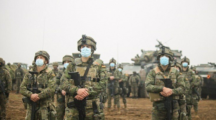 Militares de la Brigada Paracaidista.