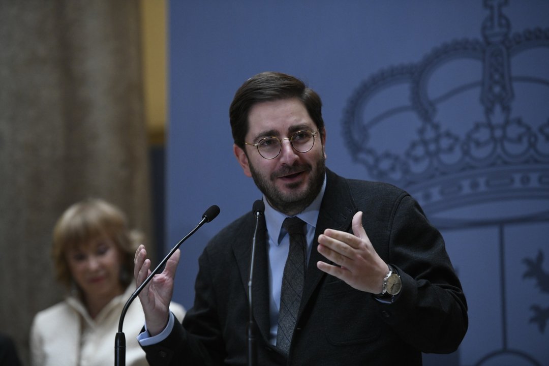 El secretario de Estado de la España Global, Manuel Muñiz, durante la toma de posesión de los secretarios de Estado de Asuntos Exteriores