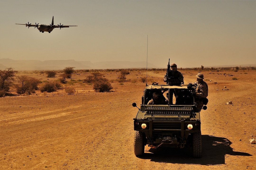 Militares de Operaciones Especiales en un ejercicio Flintlock en África.