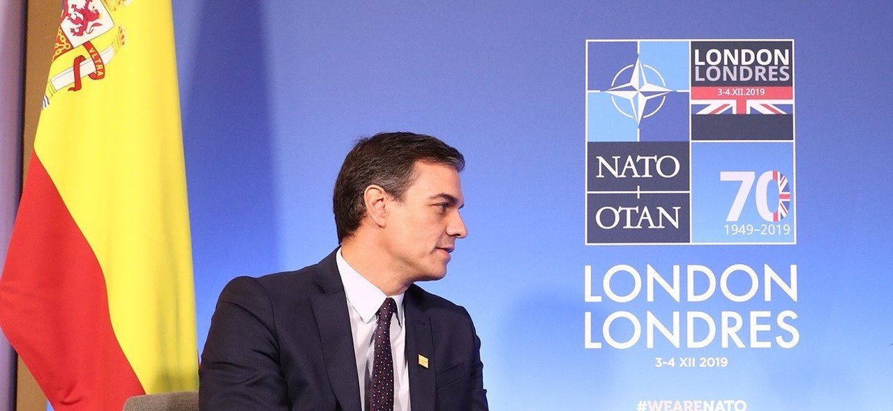 Pedro Sánchez, en una cumbre de la OTAN.