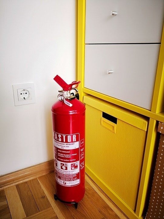 Cómo estar preparado para un enventual incendio (extintor, manta