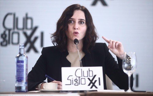 Isabel Díaz Ayuso (Madrid 28 de abril de 2021).