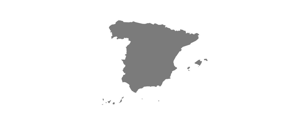 Mapa de España.