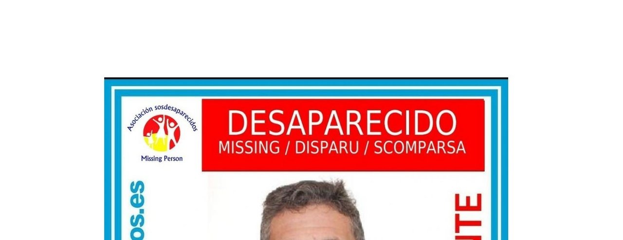 Cartel para buscar a una persona desaparecida.