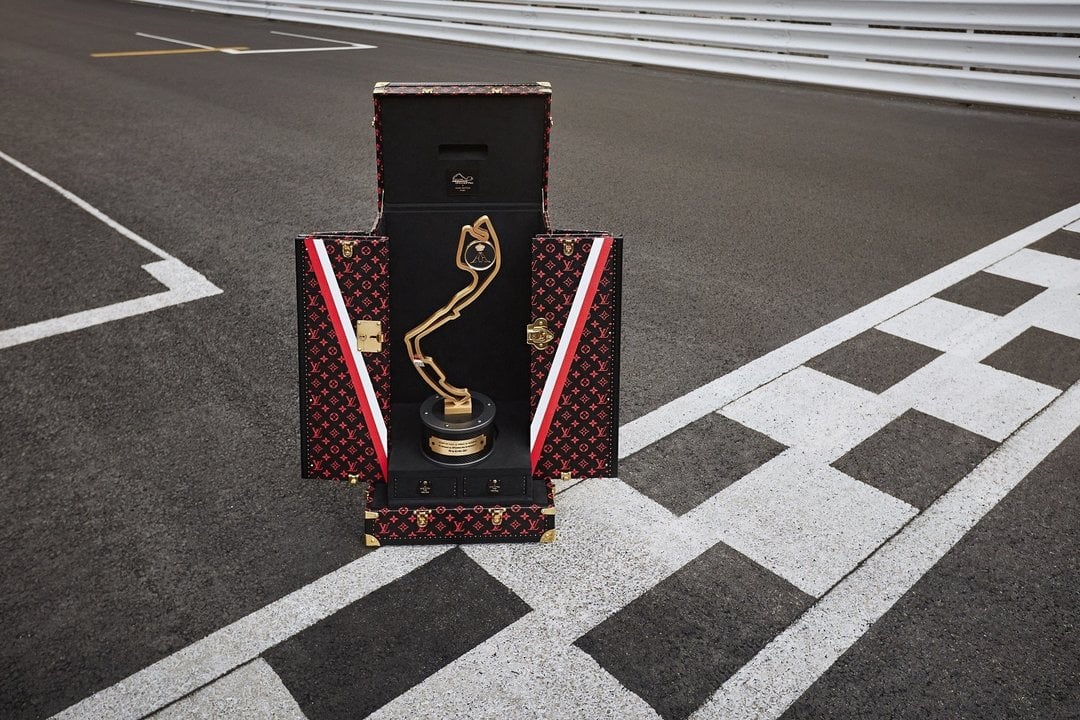 El estuche del trofeo del Gran Premio de Mónaco de Louis Vuitton.