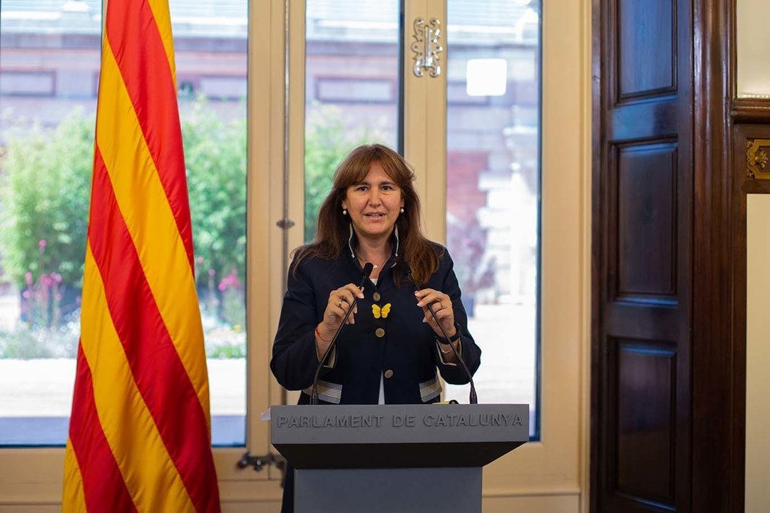 La presidenta del Parlament, Laura Borràs. 19/5/2021