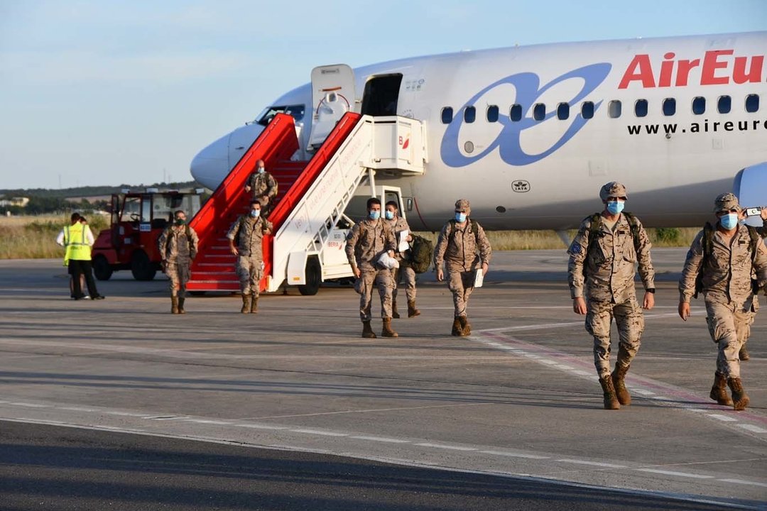 Llegada al Aeropuerto de Badajoz de militares desplegados en Mali
BRIGADA EXTREMADURA XI. 21/5/2021