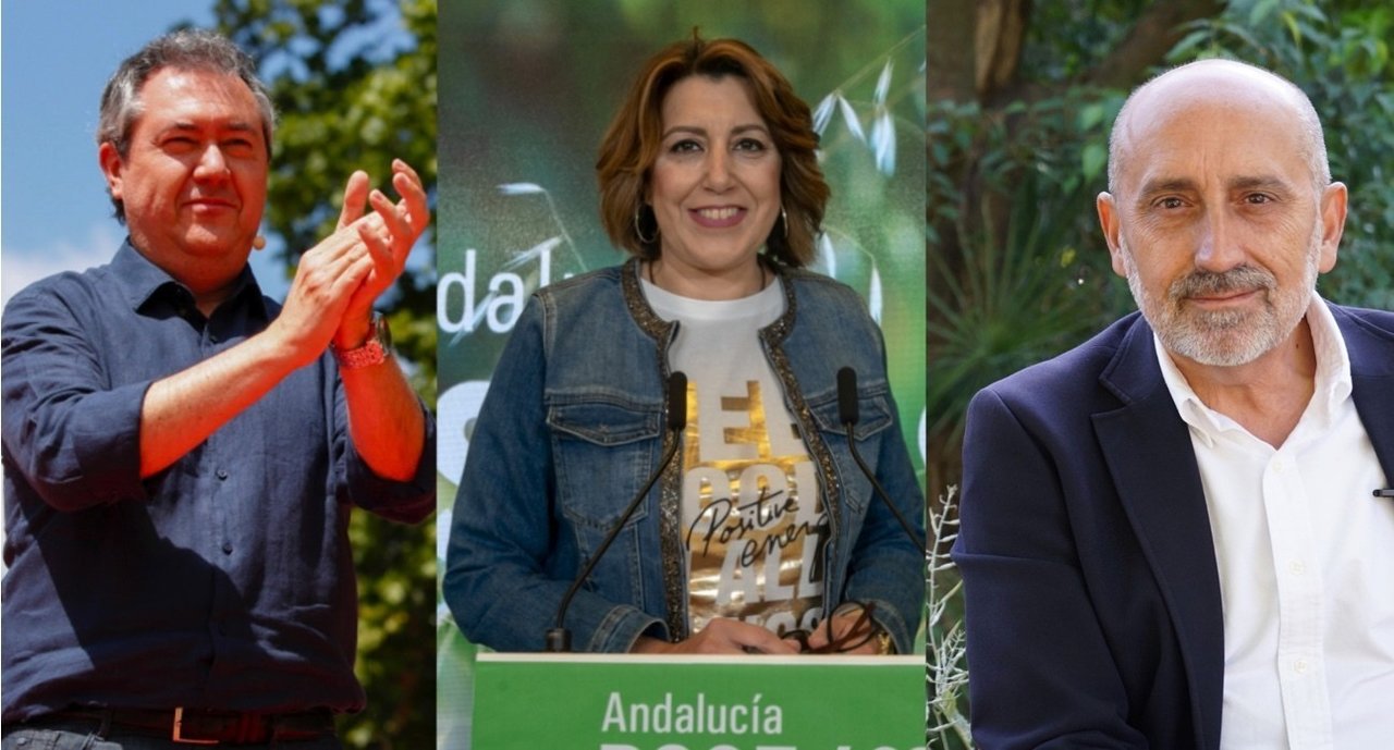 Candidatos a las primarias andaluzas del PSOE-A