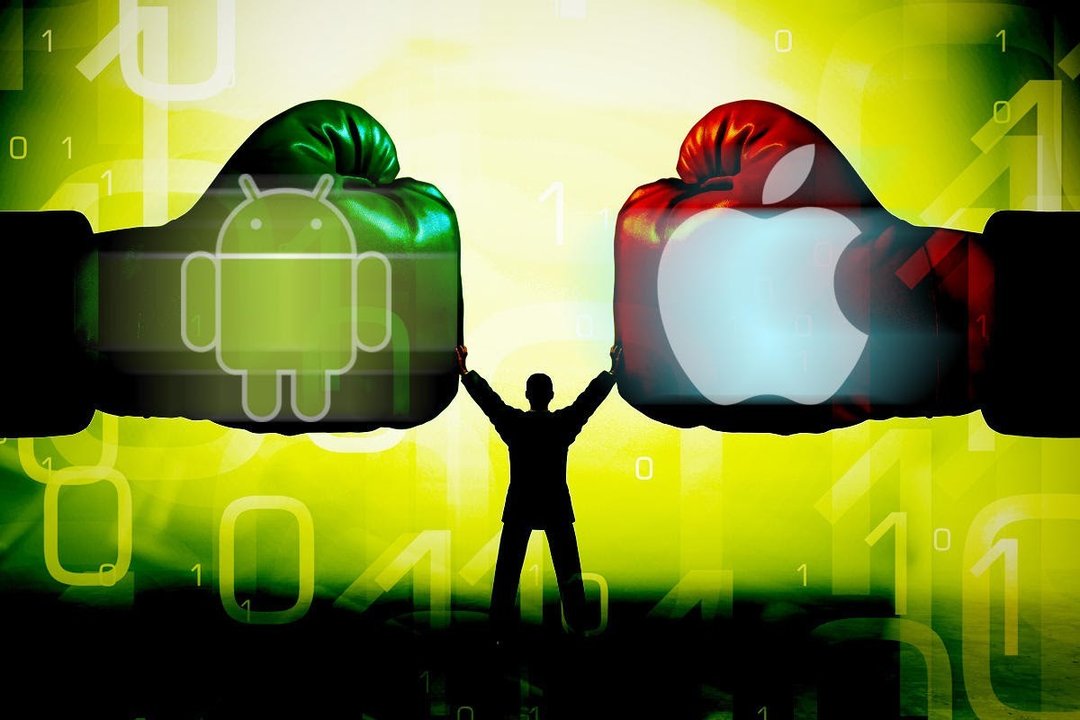 Logotipos de Android y Apple.
