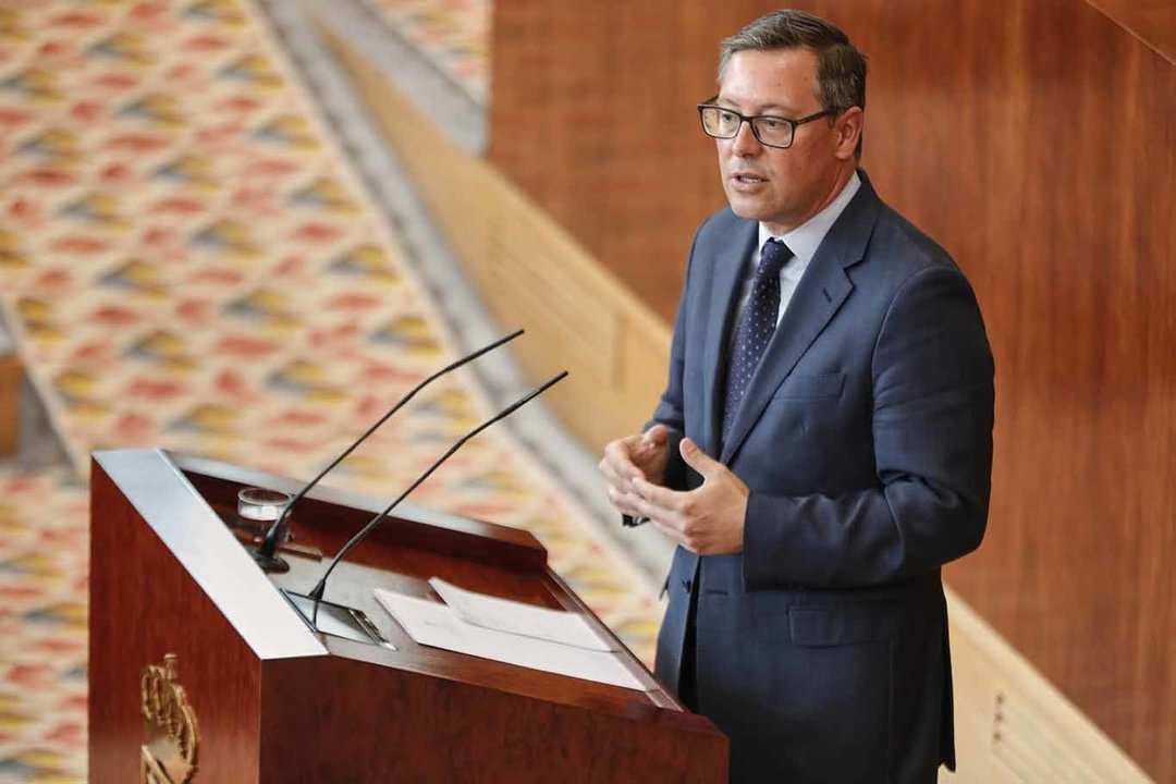 El portavoz del PP en la Asamblea de Madrid, Alfonso Serrano. 15/9/2020