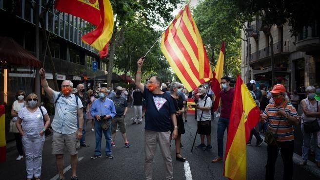 Manifestación en Barcelona contra los indultos
