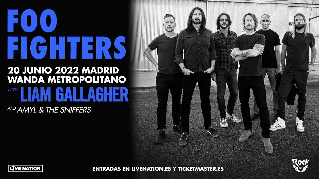 Cartel del concierto de Foo Fighters. Fuente Twitter de Live Nation España