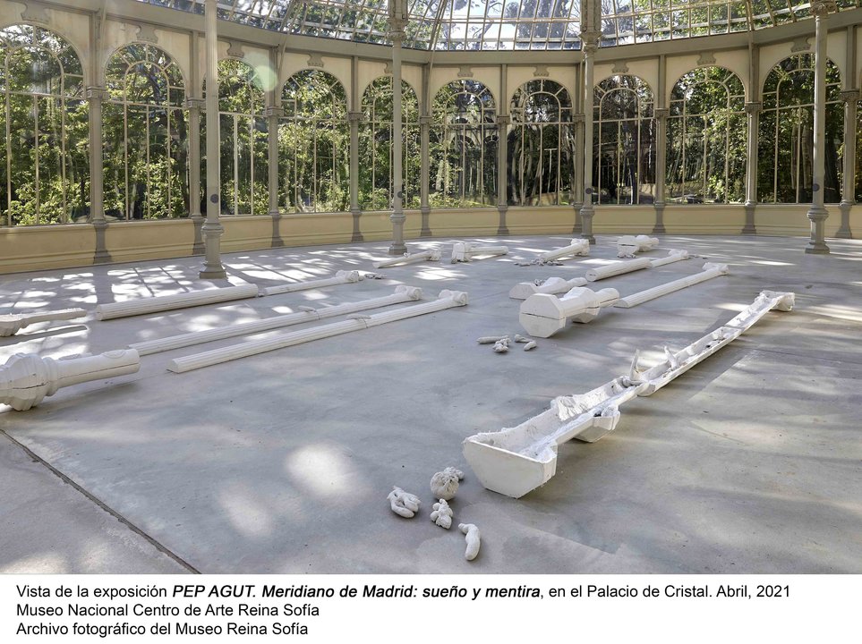 Exposición sobre el artista Pep Agut en el el Palacio de Cristal de Madrid