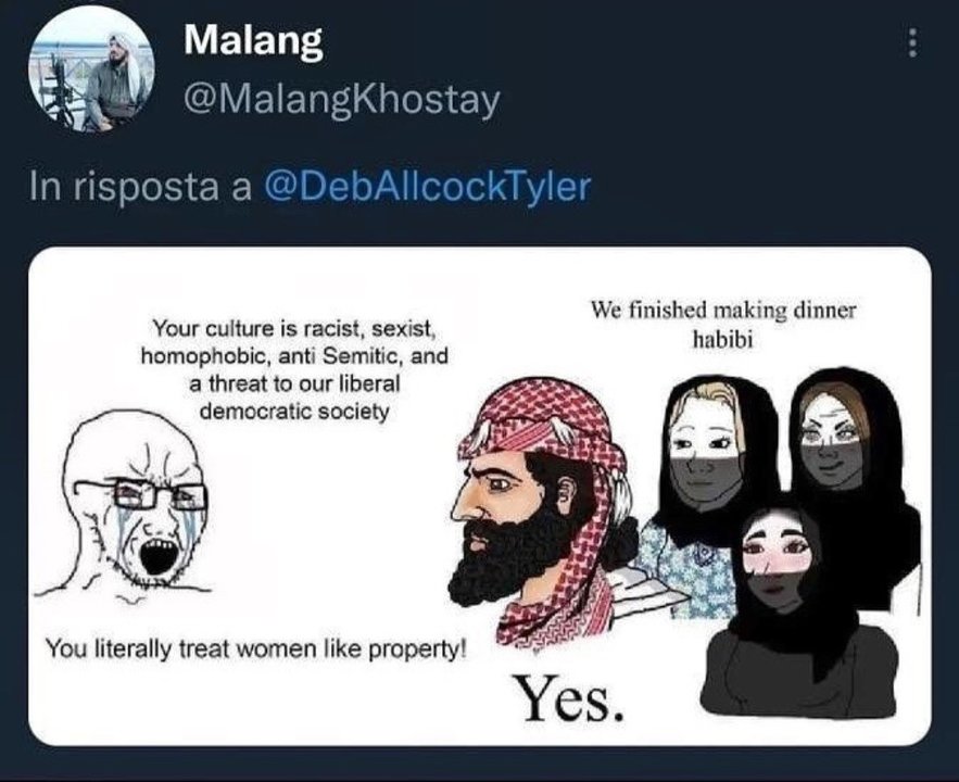 Meme usado por los talibán en Twitter