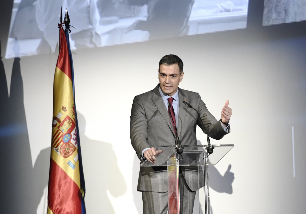 Pedro Sánchez en la presentación del Spain Hub Audiovisual | Europa Press