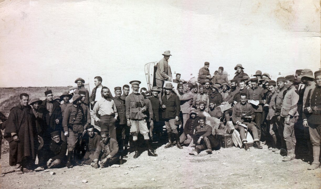 Reclutas españoles en el norte de África, 1921 (Foto: Jesús Abizanda).