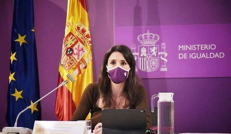 Irene Montero, en un acto del Ministerio de Igualdad.