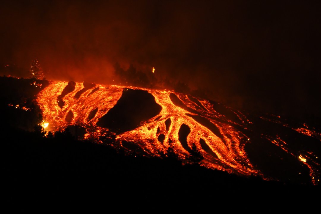 Imagen del volcán de Cumbre Vieja en La Palma | Europa Press.