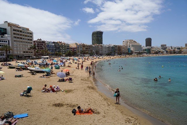 Una playa de Gran Canaria.