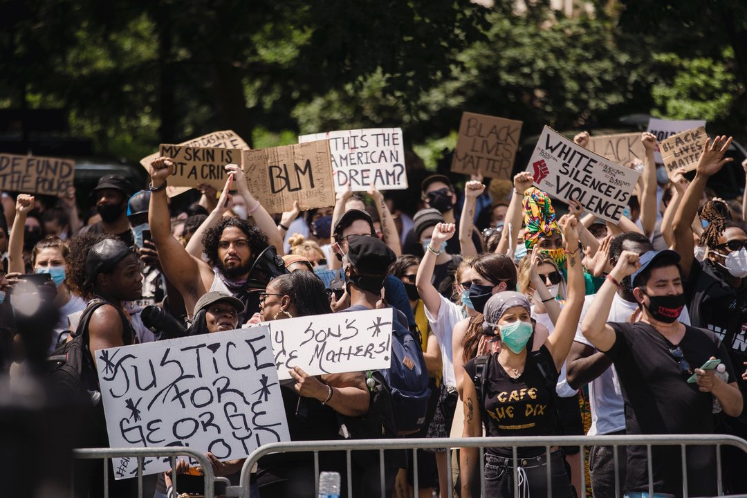Imagen de archivo de manifestación contra el racismo.