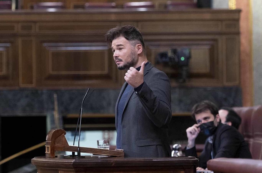 El portavoz parlamentario de ERC, Gabriel Rufián. 4/11/2021