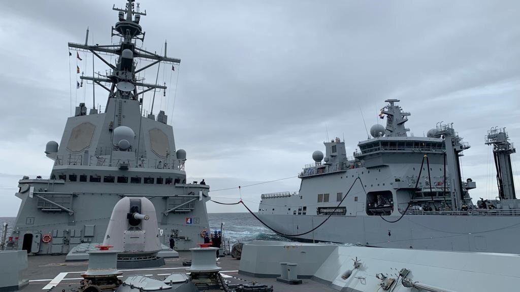 Atraca en Ferrol la fragata 'Almirante Juan de Borb&oacute;n' tras un despliegue con otros buques de la OTAN