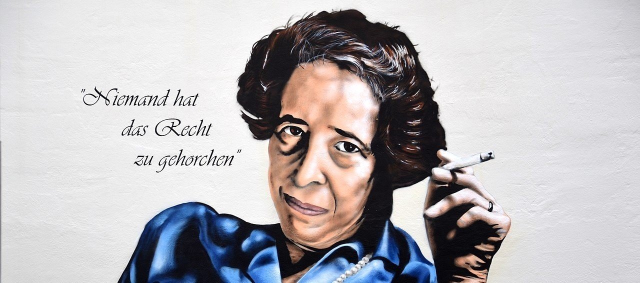 Graffiti de Hannah Arendt en Hannover (Foto: Bernd Schwabe in Hannover).