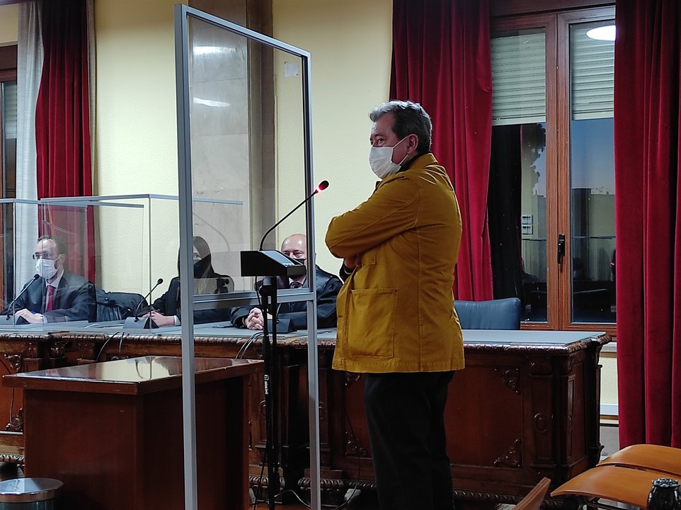 Juan Fernández durante la lectura del veredicto.