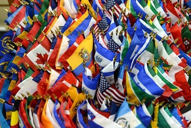 Banderas de países.