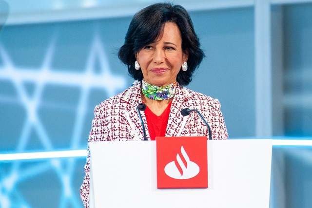 La presidenta de Banco Santander, Ana Botín, en la junta general ordinaria de accionistas 2022.
