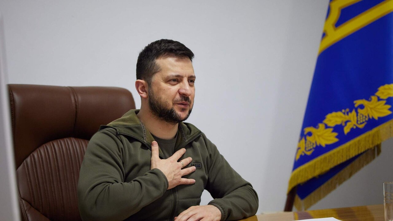 El presidente de Ucrania, Volodimir Zelensky.