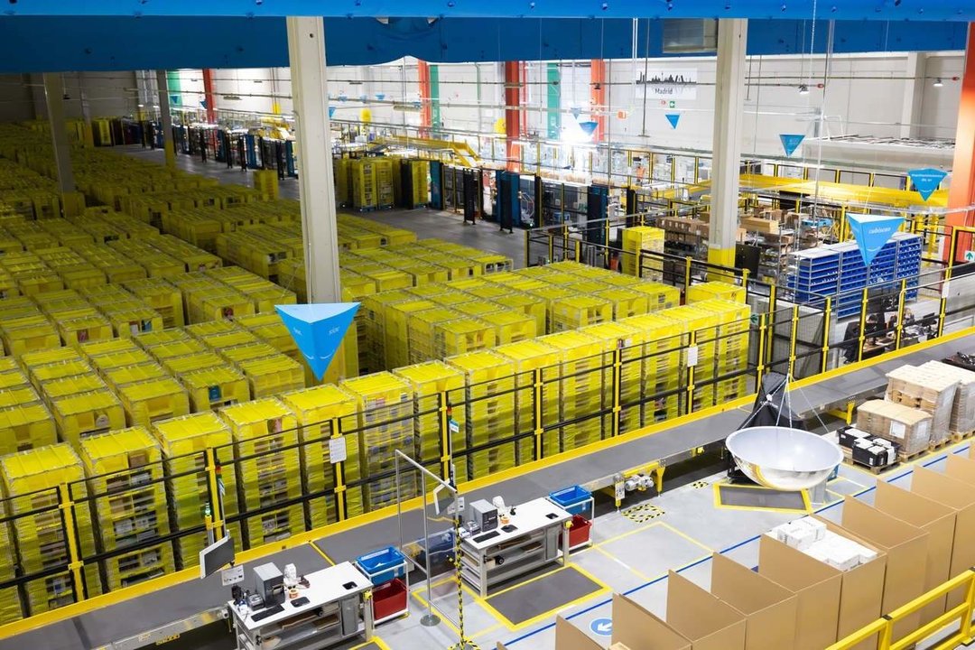 Centro de Amazon en Coslada para acelerar las entregas de los clientes Prime. 16/11/2021