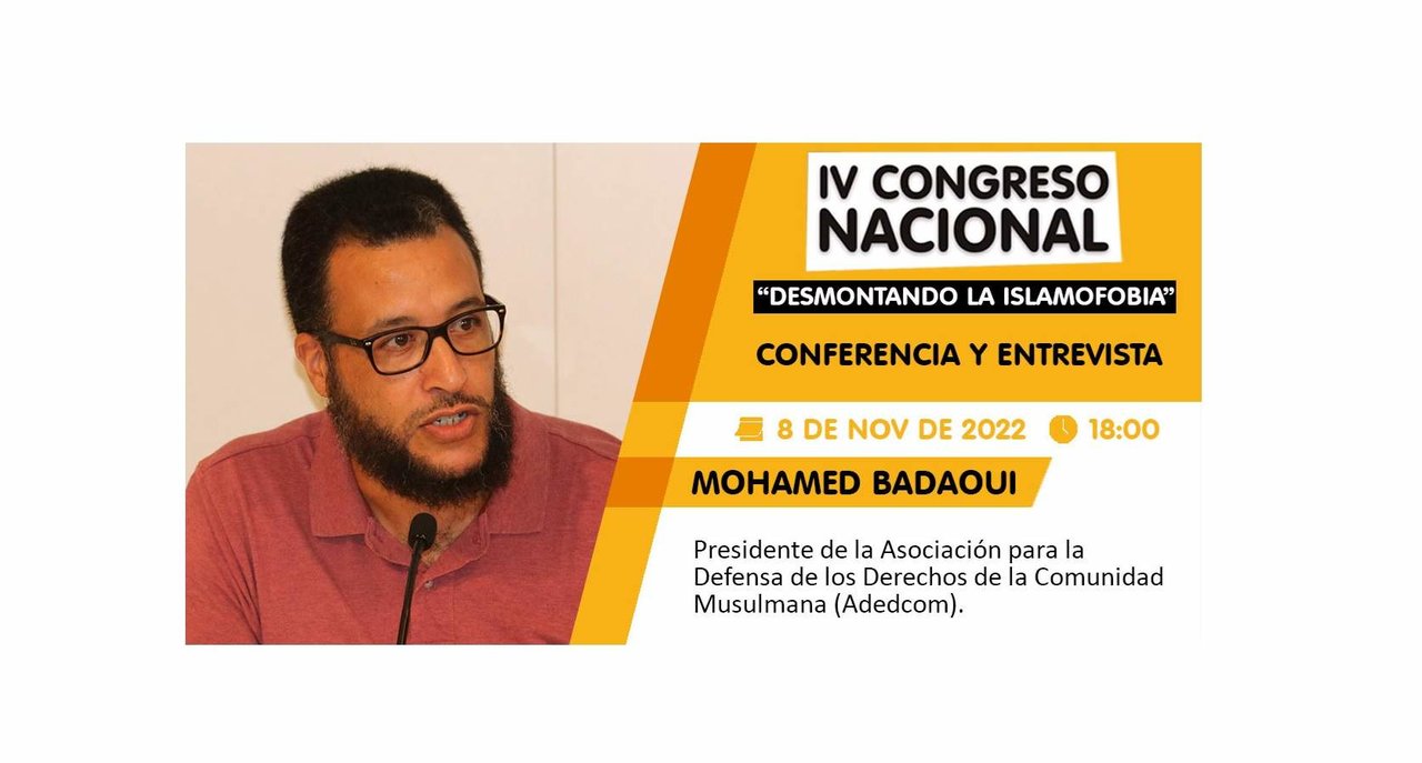 Mohamed Badaoui, en el IV Congreso Nacional "Desmontando la islamofobia".