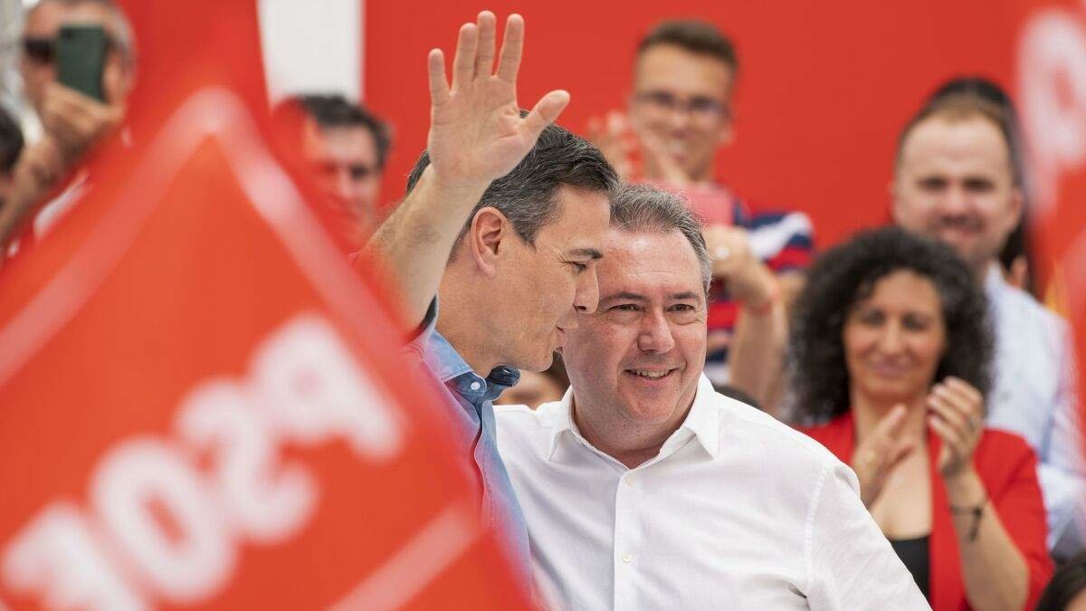 Pedro Sánchez y Juan Espadas en un acto del PSOE en Jaén