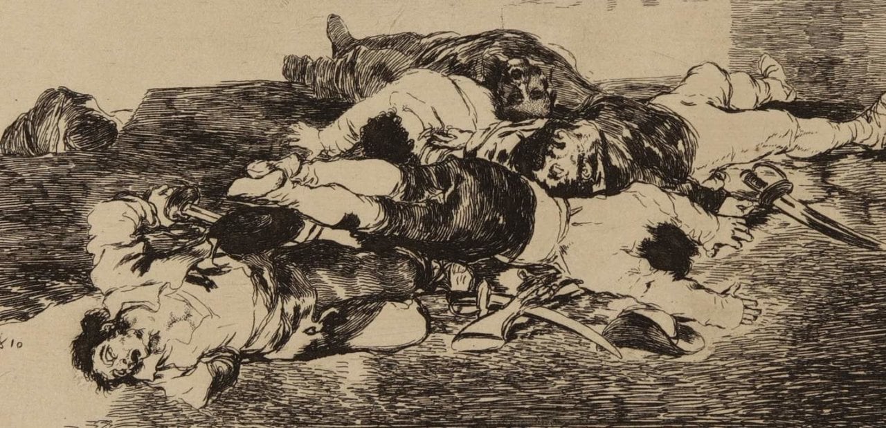 Uno de los grabados de Goya de la serie 'Desastres de la guerra'.