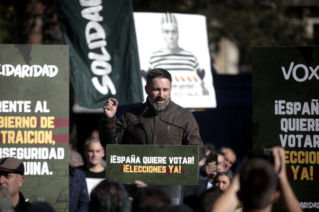 El l&iacute;der de Vox, Santiago Abascal.