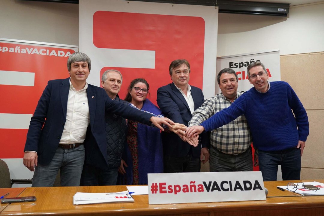 Tomás Guitarte tras ser elegido portavoz de la Coordinadora Ejecutiva de la Federación de partidos de la España Vaciada.