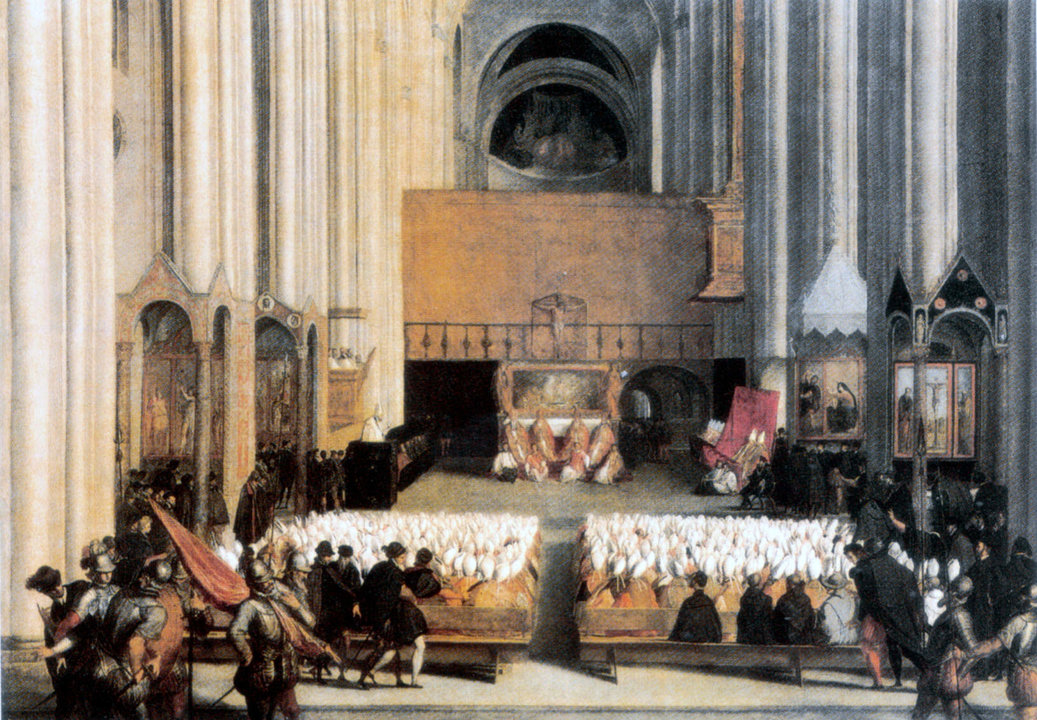Respuesta a la Reforma protestante da inicio el Concilio de Trento. Fuente | Wikipedia.