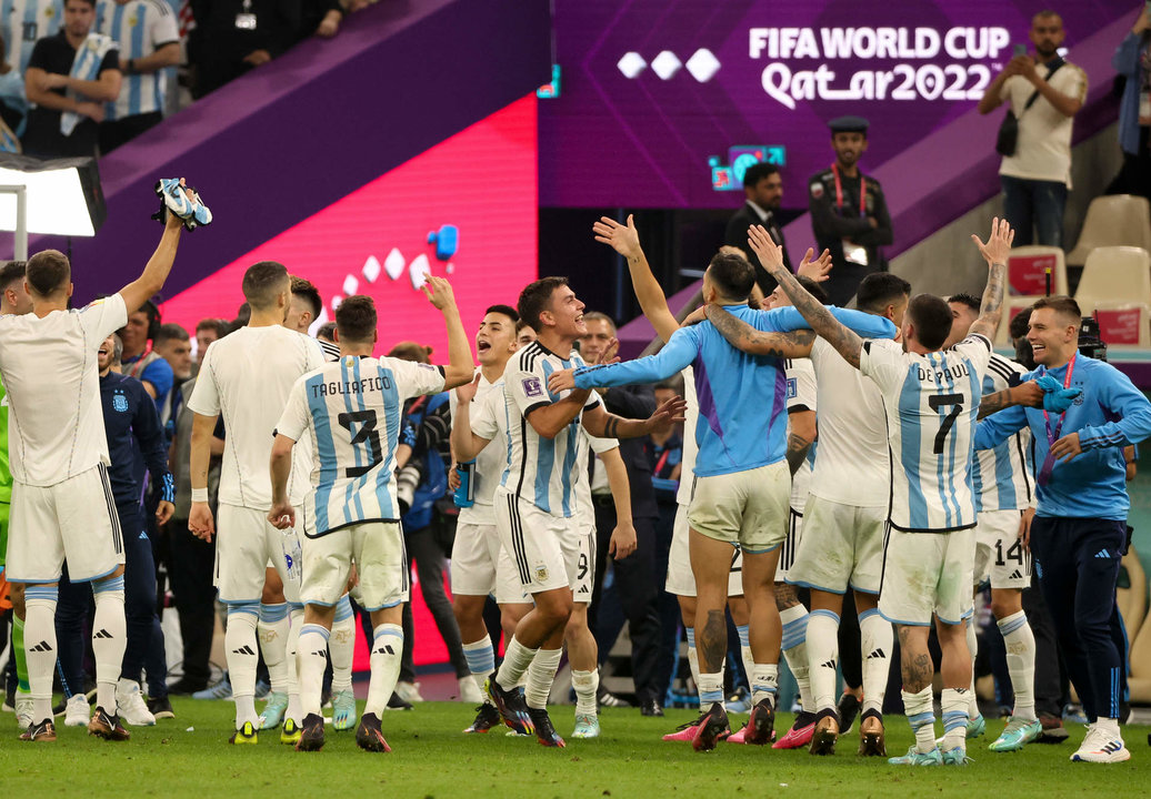 Celebración de la victoria del mundial de Argentina - Photo: Jean Catuffe / DPPI
