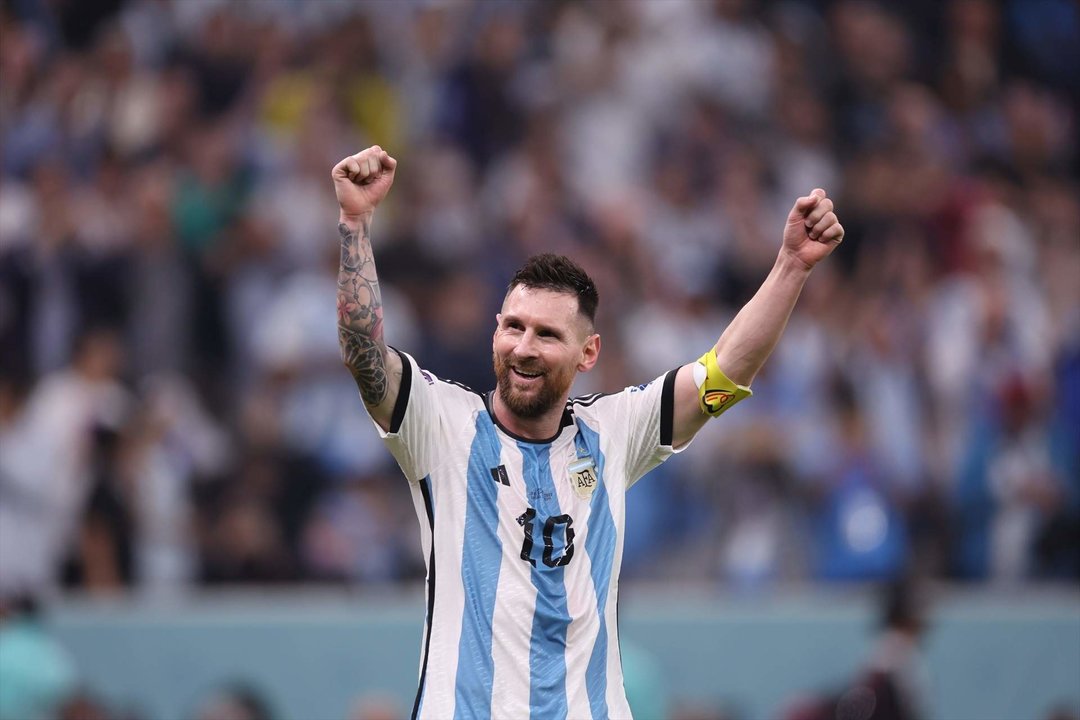 Gol de Messi que lo celebró (1-0) en el Argentina 3-0 Croacia