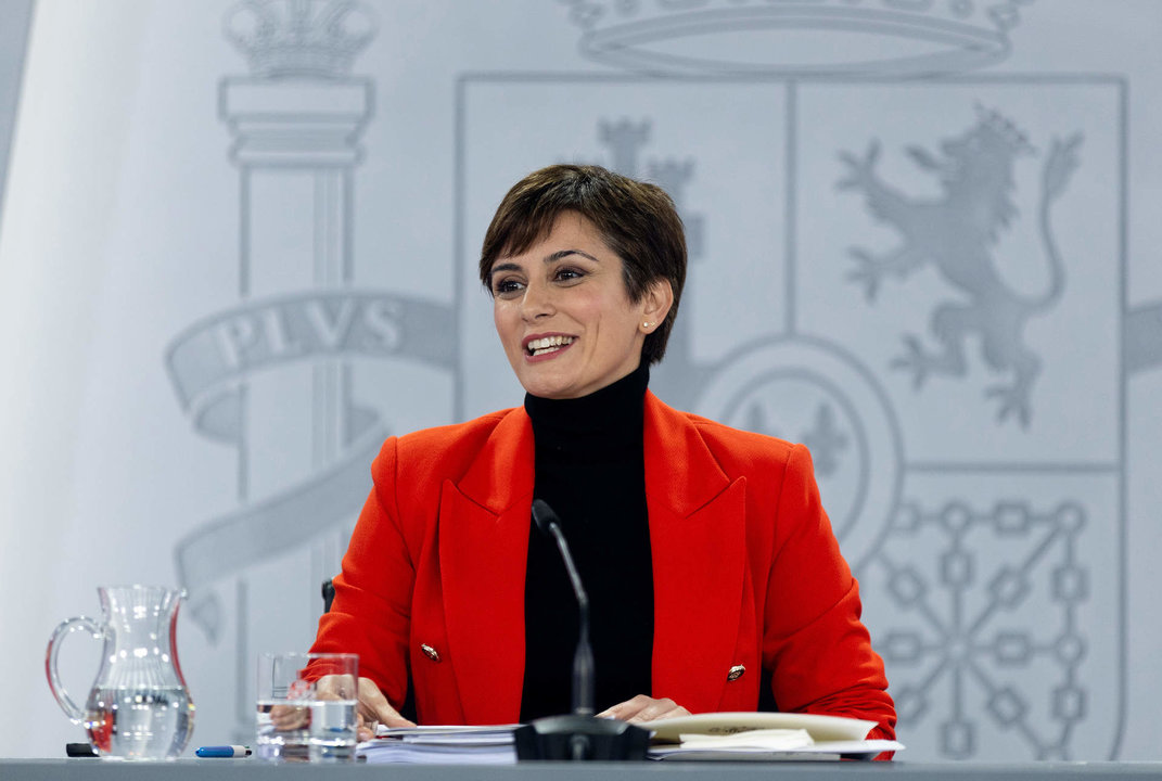 La ministra de Política Territorial y portavoz del Gobierno, Isabel Rodríguez, durante una rueda de prensa posterior al Consejo de Ministros.