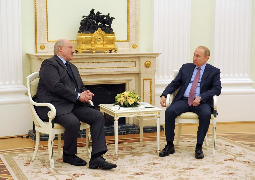 Vladimir Putin, presidente de Rusia, recibe en el Kremlin a su homólogo bielorruso, Alexander Lukashenko
Fecha: 18/02/2022.Foto de ARCHIVO