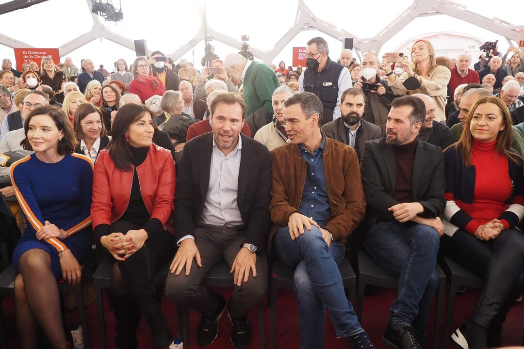 VALLADOLID. 21/01/23. CLAUDIA ALBA. MITIN DE PRESENTACI&Oacute;N DE LAS CANDIDATURAS DE CAPITALES DE PROVINCIA DEL PSOE EN LA PRESENCIA DE PRESIDENTE DEL GOBIERNO PEDRO S&Aacute;NCHEZ.